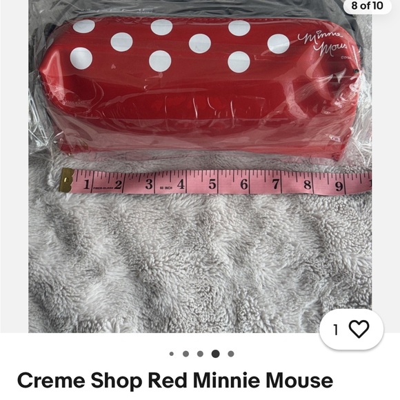 NWT Crème Shop Red Minnie Mouse Disney Done Makeup Cosmetics Travel Bag Pouch - Picture 6 of 8